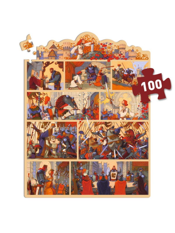 Puzzle opowieść - KRÓL ARTUR 100 elem. DJ07054