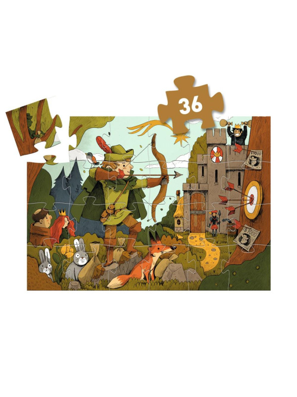 Puzzle tekturowe ROBIN HOOD 36 el. DJ07304