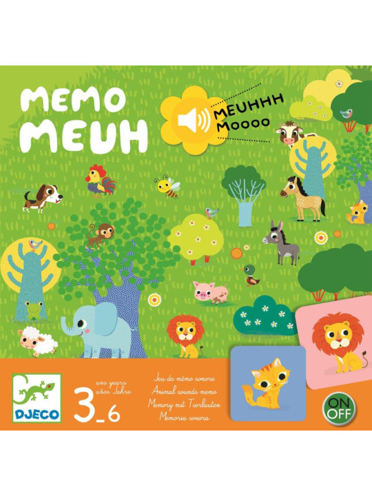 Gra planszowa MEMO MEUUUH Z DŹWIĘKIEM DJ08482