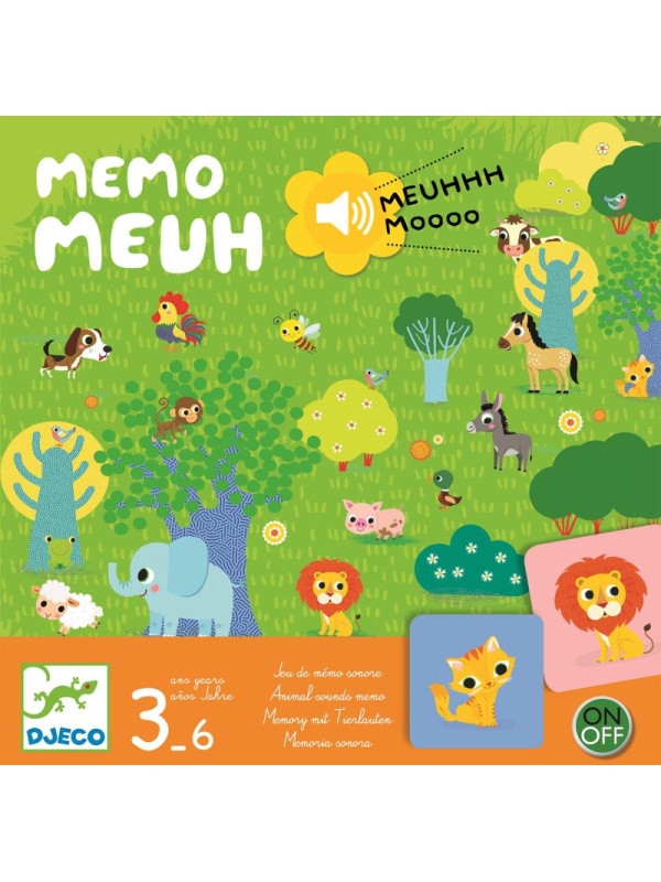 Gra planszowa MEMO MEUUUH Z DŹWIĘKIEM DJ08482