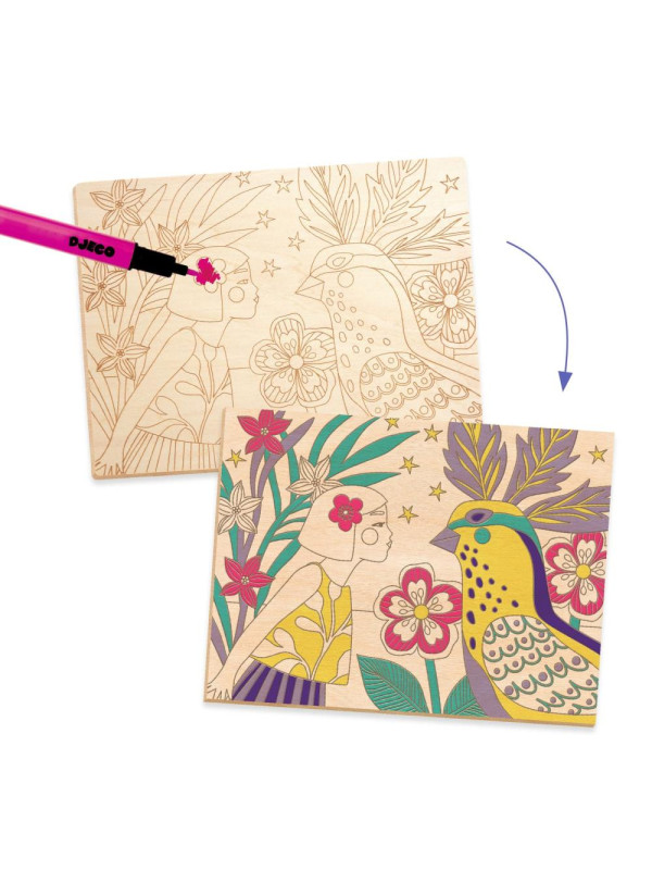 Kolorowanki na drewnie WIOSNA DJ08738