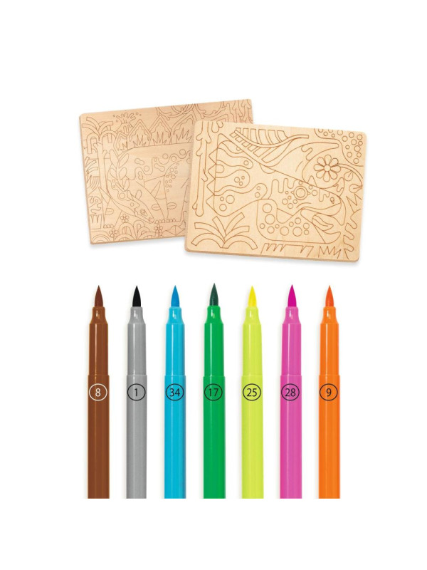 Kolorowanki na drewnie ŚWIAT DINOZAURÓW DJ08739