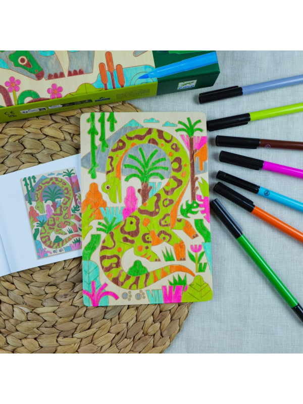 Kolorowanki na drewnie ŚWIAT DINOZAURÓW DJ08739