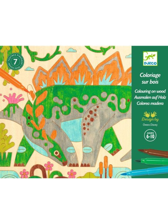Kolorowanki na drewnie ŚWIAT DINOZAURÓW DJ08739