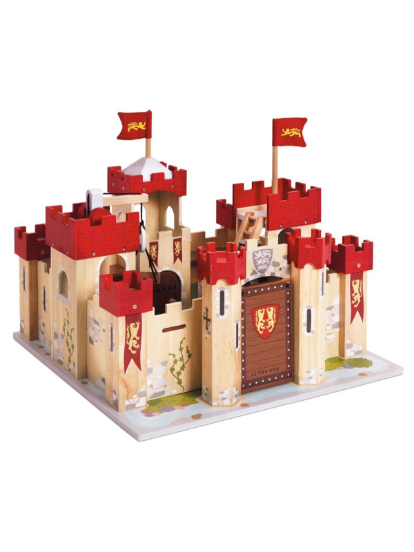 Drewniany zamek Lionheart, zabawka dla dzieci, domek dla lalek, Le Toy Van