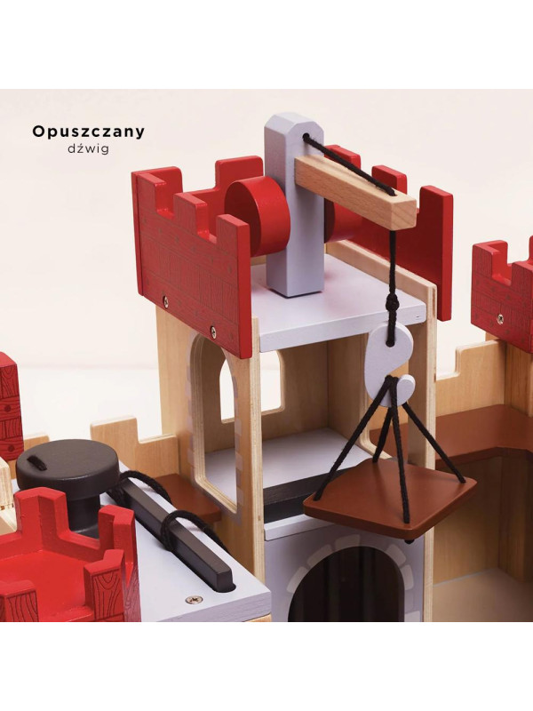 Drewniany zamek Lionheart, zabawka dla dzieci, domek dla lalek, Le Toy Van