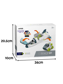 WOOPIE Zestaw Kosmiczny Prom i Łazik Space Set