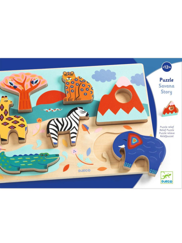 Drewniane puzzle SAWANNA DJ01068