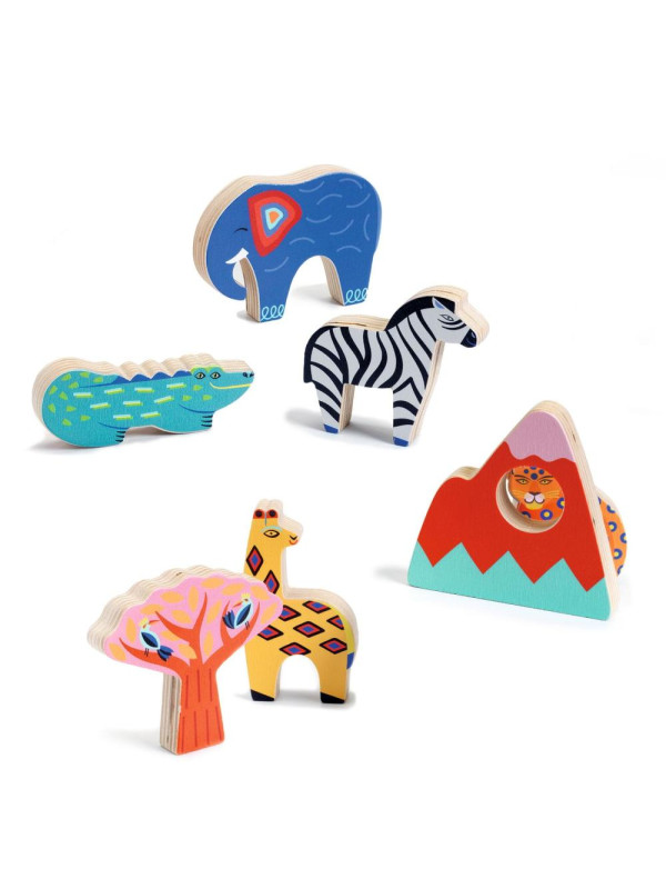 Drewniane puzzle SAWANNA DJ01068