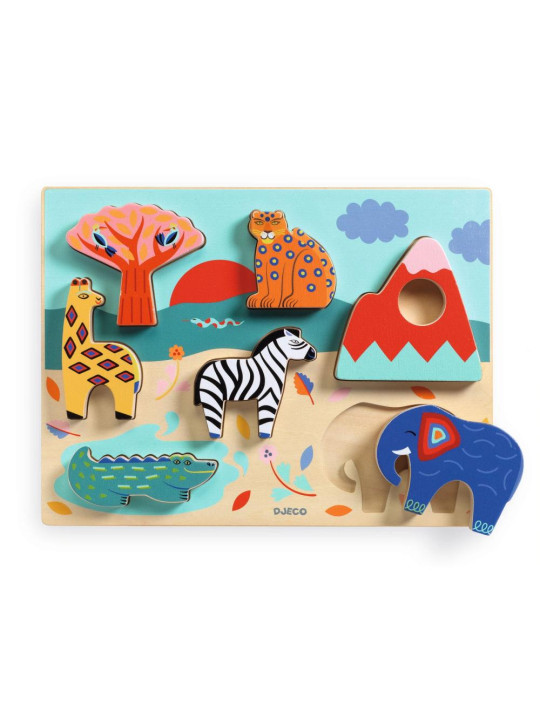 Drewniane puzzle SAWANNA DJ01068