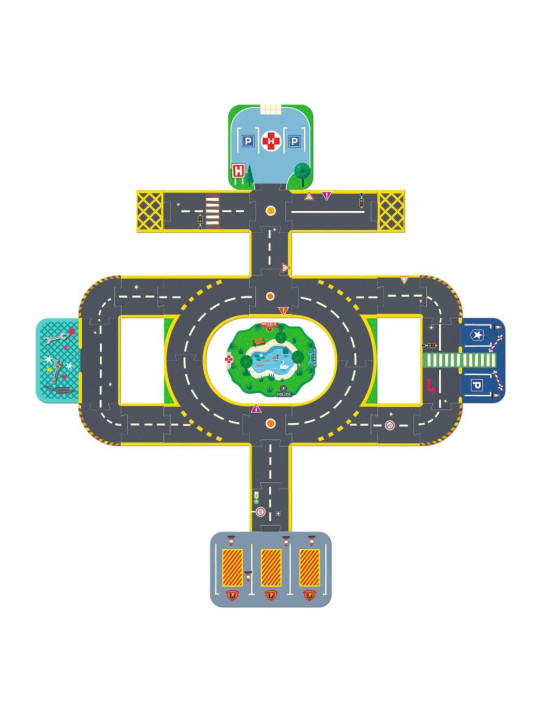 Układanka 3D MIASTO CRAZY MOTORS DJ05499