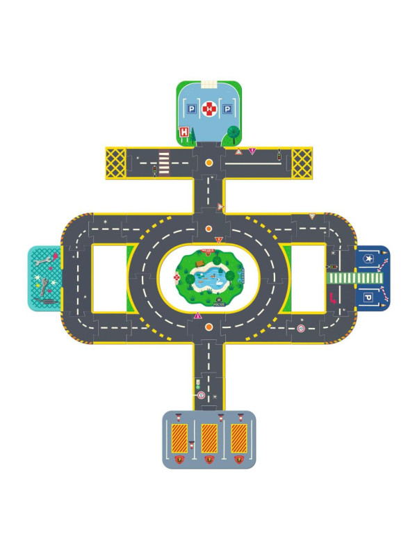 Układanka 3D MIASTO CRAZY MOTORS DJ05499