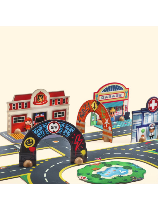 Układanka 3D MIASTO CRAZY MOTORS DJ05499