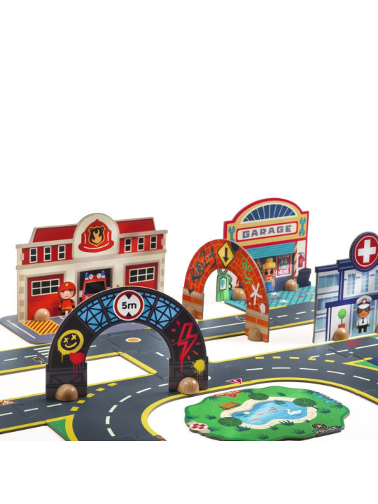 Układanka 3D MIASTO CRAZY MOTORS DJ05499