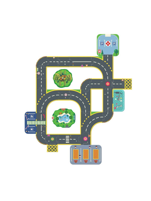 Układanka 3D MIASTO CRAZY MOTORS DJ05499