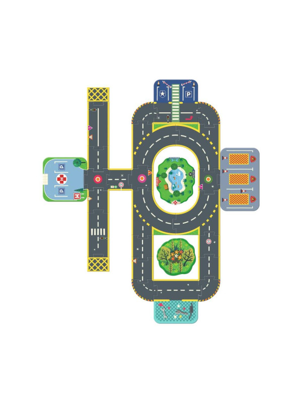 Układanka 3D MIASTO CRAZY MOTORS DJ05499