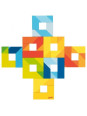 Puzzle geometryczne Goki - Puzzle zabawka montessori  - drewniane puzzle do układania
