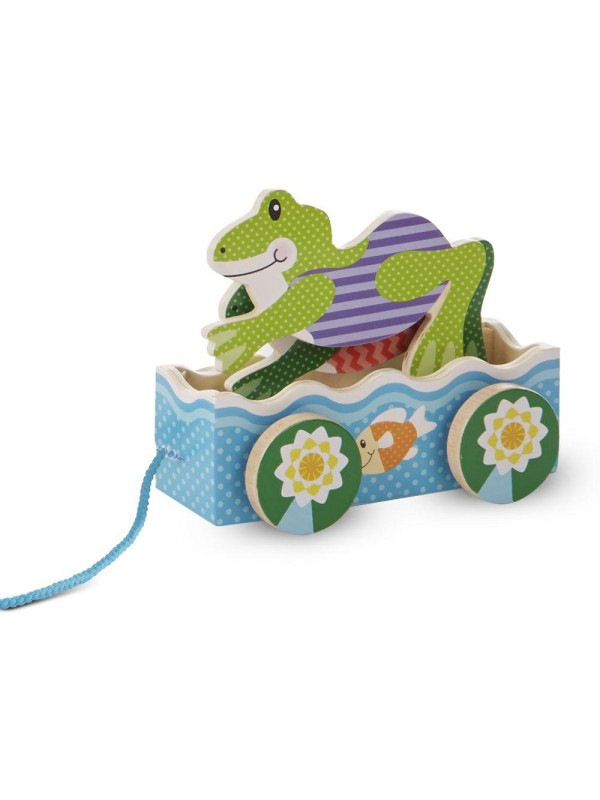 Zabawka do ciągnięcia – Żabie wyścigi 