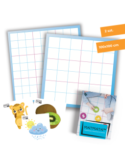 Mata animacyjna SUDOKU 100x100 cm+ karty PDF+ książka MATMATA zestaw