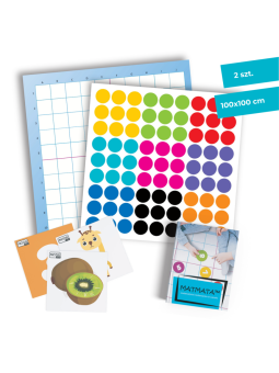 Mata animacyjna KODOWANIE 2 szt. 100x100 cm+ karty PDF+ książka MATMATA zestaw