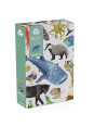 Puzzle obserwacyjne 200el  ZWIERZĘTA ŚWIATA 719440