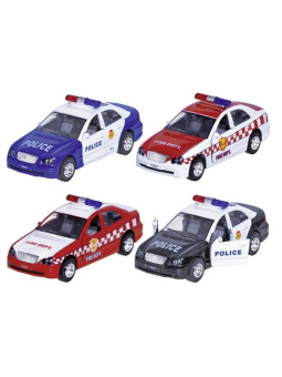 Policja - Straż pożarna, ze światłem i dźwiękiem - Zabawka dla chłopca