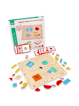 Układanka magnetyczna z kształtami