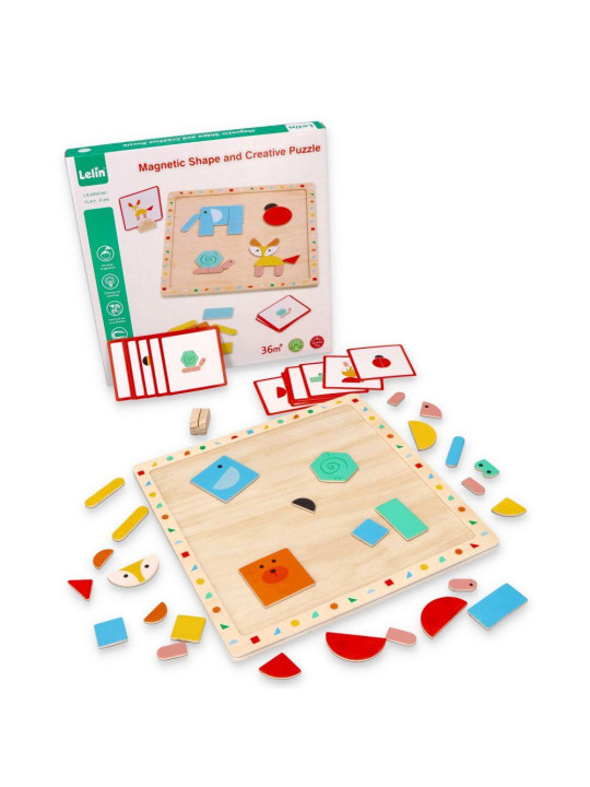 Układanka magnetyczna z kształtami