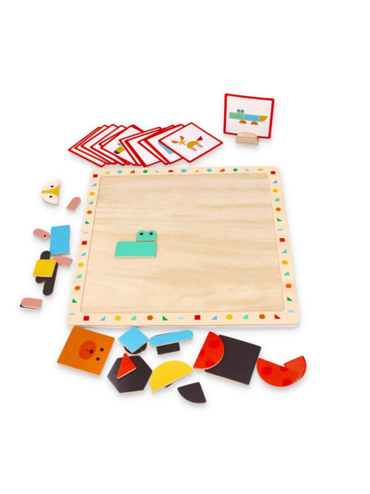 Układanka magnetyczna z kształtami