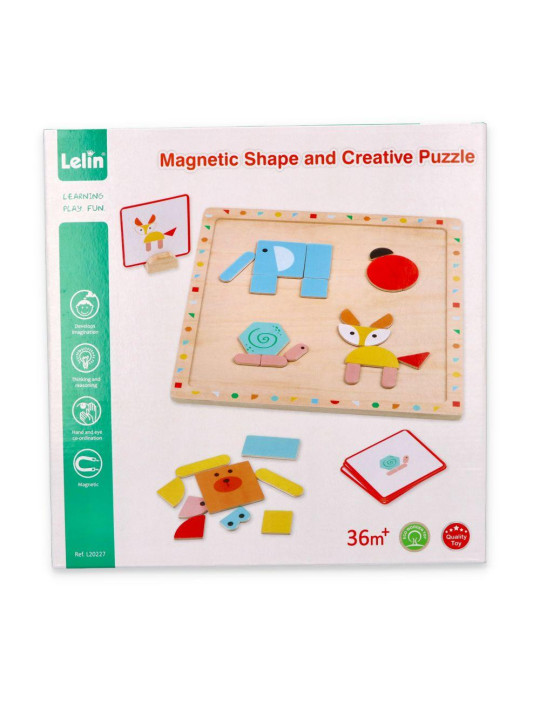 Układanka magnetyczna z kształtami