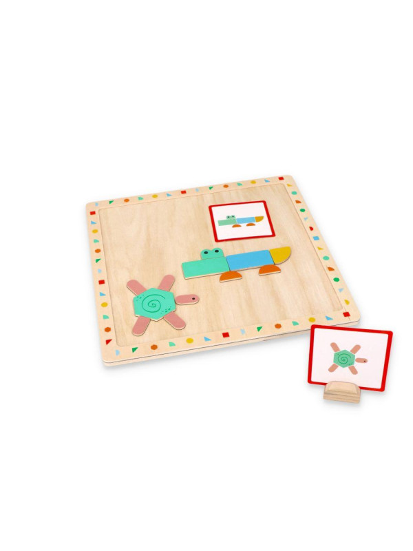 Układanka magnetyczna z kształtami