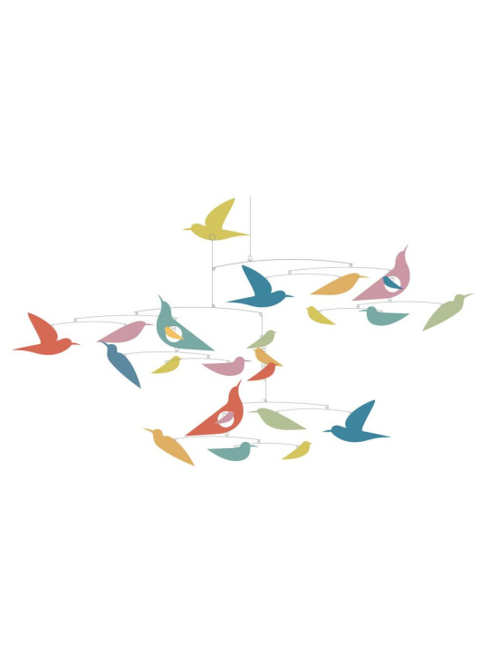 Ruchoma dekoracja KOLOROWE PTAKI DD04375