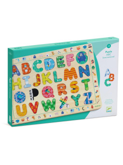 Drewniane puzzle ALFABET DJ01808