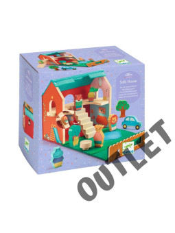 Drewniany domek z figurkami SOFTIHOUSE DJ06448