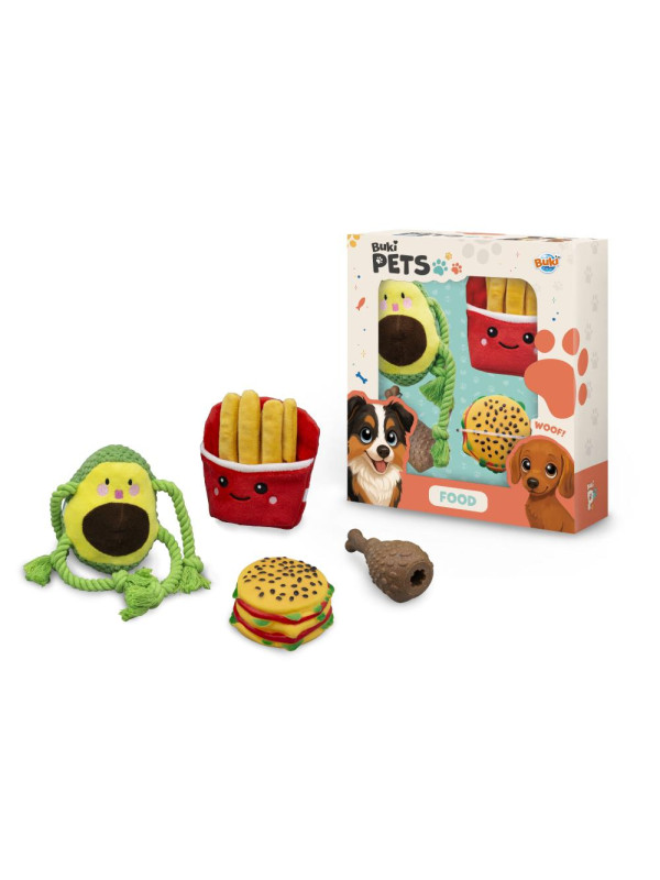 Zestaw zabawek dla psów - JEDZENIE PET002
