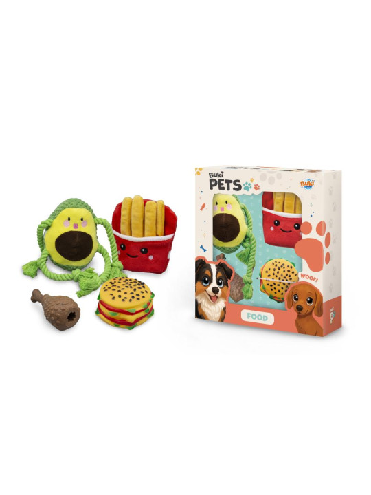 Zestaw zabawek dla psów - JEDZENIE PET002