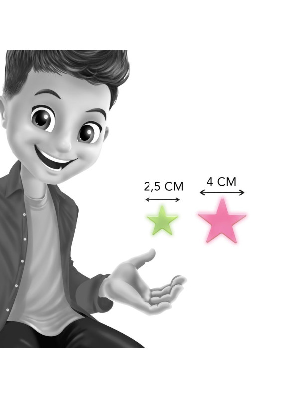 Kolorowe gwiazdki świecące w ciemności SB51