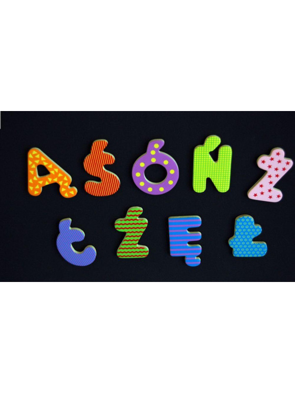 Literki Magnetyczne Polskie Znaki