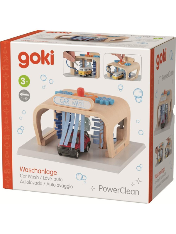 Interaktywna myjnia samochodowa z ruchomymi szczotkami i dyszą wysokociśnieniową PowerClean Goki