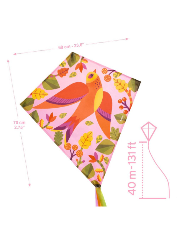 Latawiec POMARAŃCZOWY PTAK DJ02140