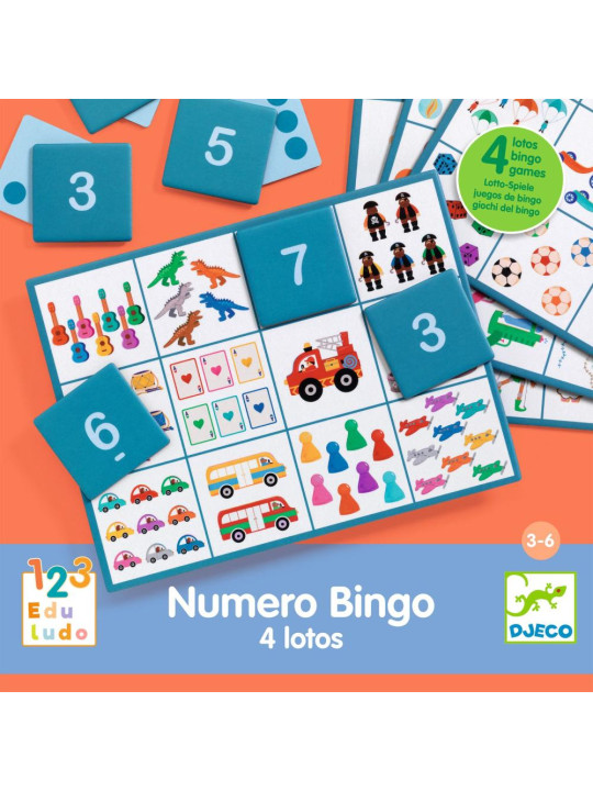 Gra edukacyjna BINGO 4 w 1 DJ08281