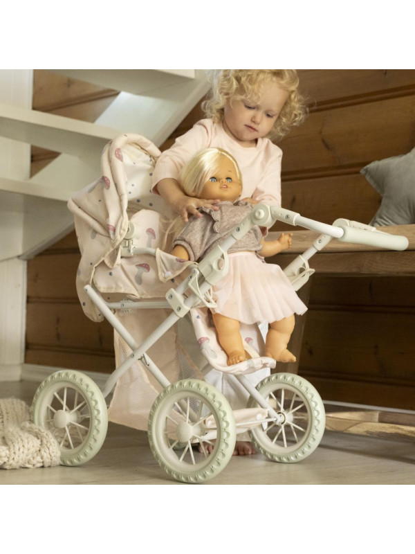 Wózek dla lalek 3 w 1 gondola spacerówka nosidełko zabawka Lillan & Friends