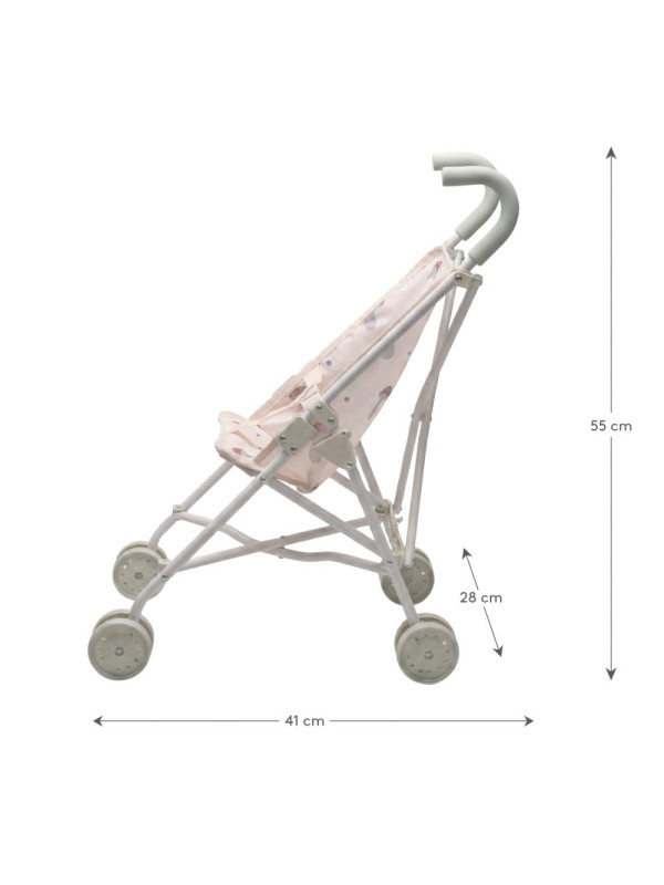Wózek dla lalek składana spacerówka, zabawka dla dzieci, Lillan & Friends