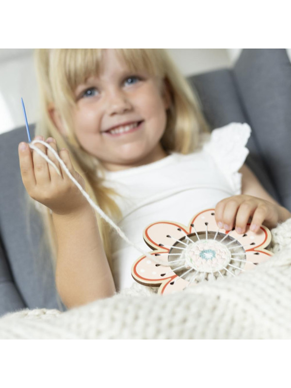 Zestaw kreatywny 3 drewniane ramki tkackie, krosno zabawka dla dzieci Micki