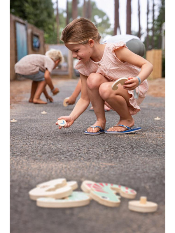 BS Toys, drewniana gra pamięciowa Kolorowy kameleon