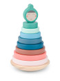 BS Toys, drewniania układanka sorter - wieża balansująca