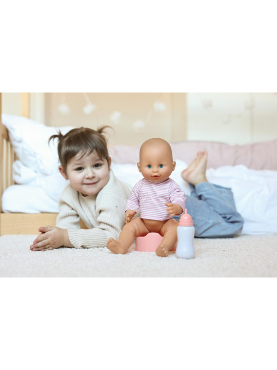 Duża lalka Sara 40cm bobas który je i robi siusiu, zabawka Lillan & Friends