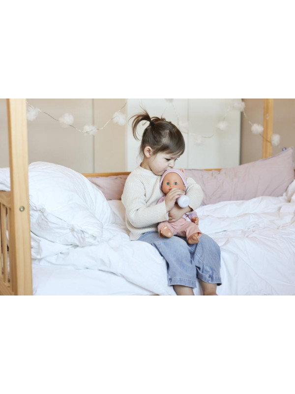Duża lalka Sara 40cm bobas który je i robi siusiu, zabawka Lillan & Friends