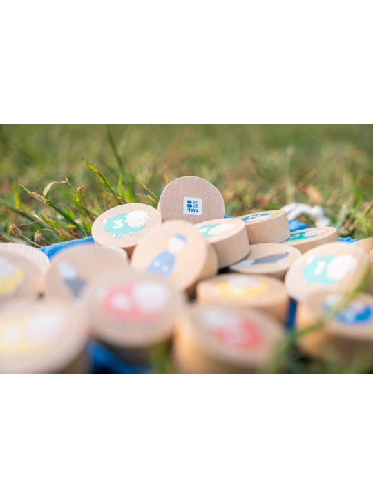 BS Toys, drewniana gra sportowa Owce vs Wilki