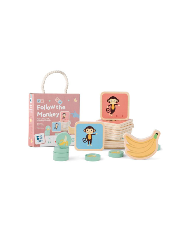 BS Toys, drewniana gra sportowa Śledź małpkę